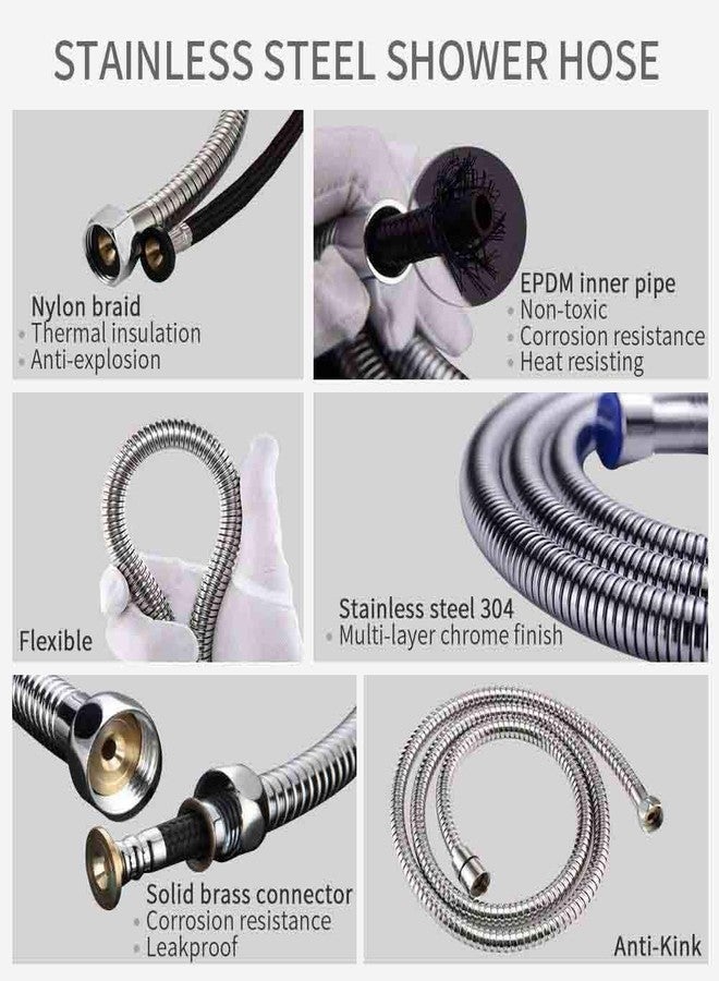 دريزل أنبوب صنبور صحي مرن من DRIZZLE بطول 1.5 متر - كروم - Image 5